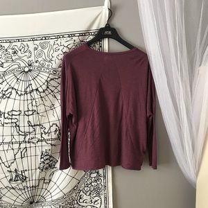 Purple long sleeve shirt